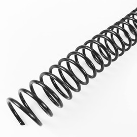 Binditek 50 Pack Plastic Spiral Binding Coils, 16mm(5/8"), 140 Sheet Capacity, 4:1 Pitch, Black Binding Spirals, for Students and Coworkers