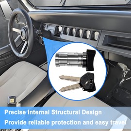 924-908 Ignition Switch Lock Cylinder and Door Lock Cylinder & 2 Keys Fit for Jeep Wrangler Cherokee YJ Comanche Dodge Dakota Ramcharger Viper Replaces# 17250.05 4720929K US211L 5161055AA
