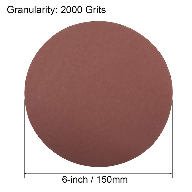 TA-VIGOR 2000 Grit Sponge Sanding Discs, 3Pcs 6 Inch Hook