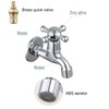 Chrome Brass Wall Mounted Balcony Mop Sink Faucet Brass Single