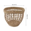 2PCS Woven Basket Handwoven Sea Grass Storage Basket for Flower