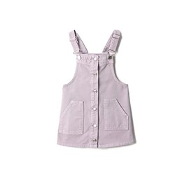 Koton Women's Overalls Dress Pocket and Button Detail Adjustable Suspenders with Metal Fastener Dress, Purple (353)