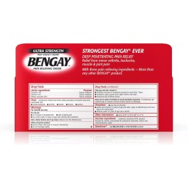 Bengay Ultra Strength Cream, 4-Ounce Tubes (Pack of 3)