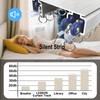 Silent Double Row Ceiling Curtain Track, Heavy-Duty Curtain Double Track