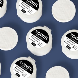 Godiyyer portable compressed towels， Package for Travel Hotel Trip Camping Use. Soft Large Luxury Towels, 27.5 * 55 inch, White (3 boxes of 15 pieces compressed towels)