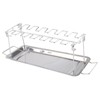 Chicken Leg Grill Rack with Drip Pan Stainless Steel Roaster