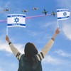 20 Pack Handheld Israel Flags, 5x8 Inch Small Mini Israeli