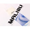 Yoaoo 2Pack OEM Black Malibu Nameplate Letter Emblem Badge Glossy