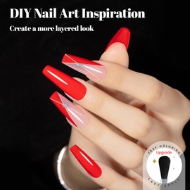 YTD Likomey Gel Nail Polish,15ml Maple Leaf Red UV Nails Gel,Salon Home DIY Nail Art Manicure and Pedicure Gel Varnish Valentine's Day Gift,CS468