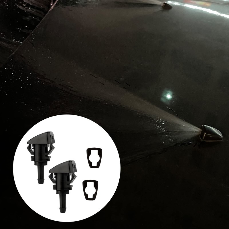 2 Pack Front Windshield Washer Nozzles for Jeep, Chrysler, Dodge,