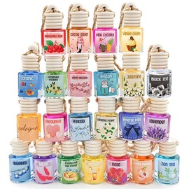 2Pack Car Air Fresheners Hanging Scent Oil Diffuser,8ML Nature Frangrance Friut Juciy Perfume Last Long Time With Three Scents For Car & Live Gifts Springtok Outdoorfun:_22-Pink Coconut