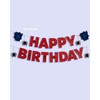 xo, Fetti Spider Web Happy Birthday Banner - 4.5 ft.