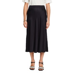 ESPRIT Satin Midi Skirt, 001/Black
