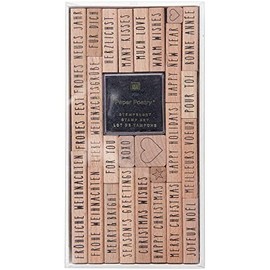 Merry Christmas stamp set, Typewriter FSC 100%