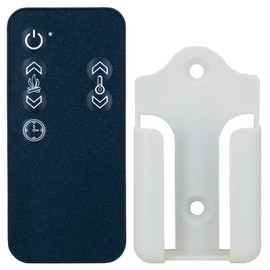 Replacement Remote Control for Real Flame Firebox 4099 & AKDY AZFL-EF06-28R Electric Fireplace Infrared Quartz Space Heater,with Wall Mounting Bracket
