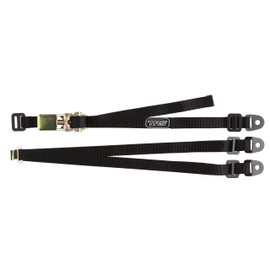 TRS Motorsport Spare Wheel Tie Down Strap, Fixed, Fully Adjustable, Bolt in - Made in The UK (Black)