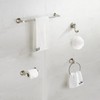 BGL Bathroom Hardware Set Brushed Nickel Adjustable Expandable Towel Bar