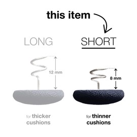 Primpins Short Upholstery Pins - Classic Linen - 20 Colors Available - Fabric Covered Button Twist Pins - Keeps Furniture Covers in Place (Set of 12, Navy)