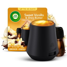 Air Wick Sweet Vanilla & Shea Butter Essential Mist Kit 20ml, Lasting for up to 45 days per refill, Air Freshener