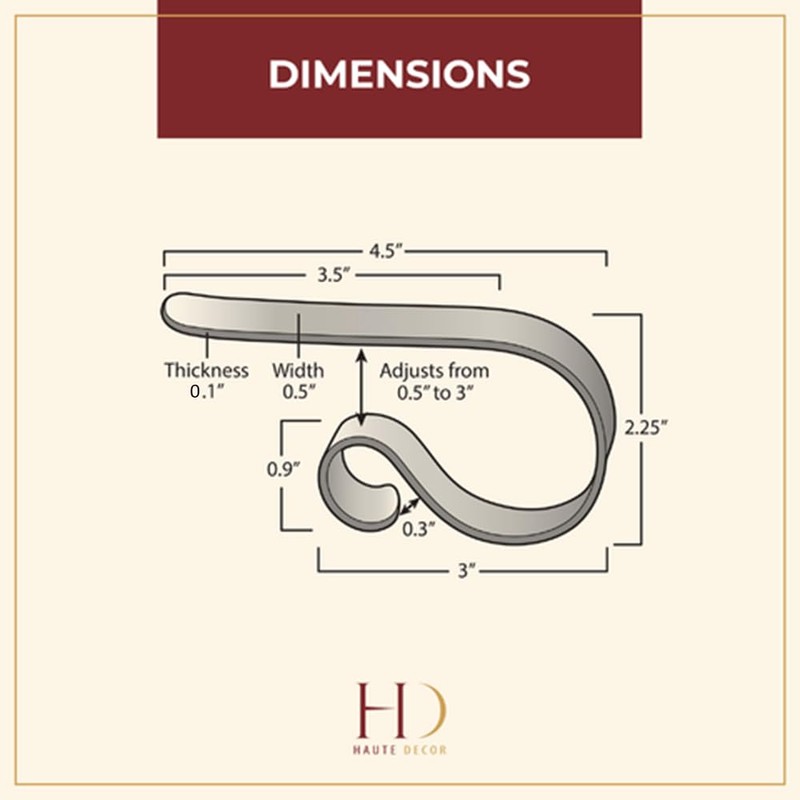 Haute Decor The Original MantleClip - 4 Pack (Oil-Rubbed Bronze)