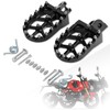 JFG Motorcycle Foot Pegs Anti-Slip Foot Pegs Step Foldable Aluminum