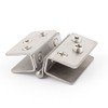 Sourcingmap Shower Door Metal Glass-to-Glass Clamp Clip Hinge for 8mm