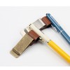 Zixui Notebook Pen Holder Clip, Leather, Stainless Steel Clip, For