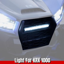 AUPOWER Front Grill Light for Kawasaki Teryx KRX 1000 Accessories,Front Mesh Grille LED Light for Krx 1000 2 Seats 2020-2025 4 Seats 23-25 Ultra-Bright LED Grill Light Strip 1PCS