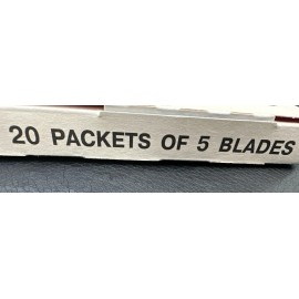 Rapira Stanless Chrom Double Edge Razor Blades 20 Packets of 5 Blades