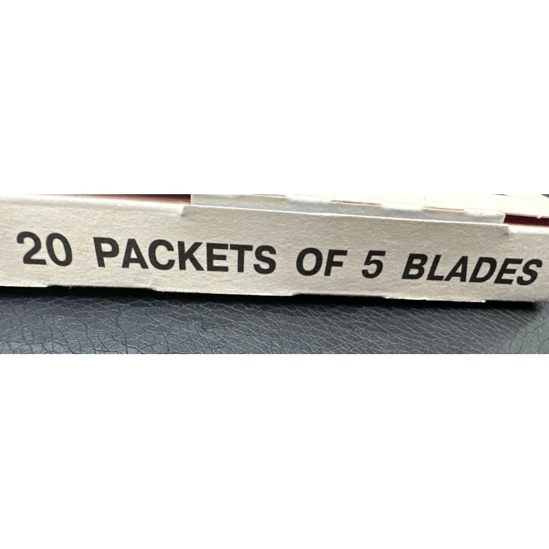 Rapira Stanless Chrom Double Edge Razor Blades 20 Packets of