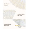 EOSAU Handheld Chinese Folding Fan Hand Fans for Women Foldable