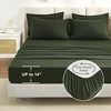 Litanika Dark Olive Green Queen Size Comforter Set - 7