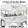 SNJ 52 Inch Brushed Nickel Ceiling Fans with Lights and