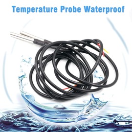 5 m Temperature Sensor Binghe Pack of 2 5 m Waterproof Temperature Sensor with Waterproof Probe Digital Stainless Steel Temperature Sensor Compatible with Arduino and Raspberry Pi