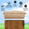 Geetery 2 Pcs 4 x 4 Wood Newel Post Cap