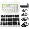 K Kwokker 2410Pcs M2 M3 M4 M5 Nuts and Bolts