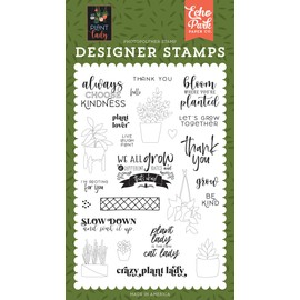 ECHO PARK PAPER COMPANY Stamps LOVR, Plant Lover, Plant Lady, One Size