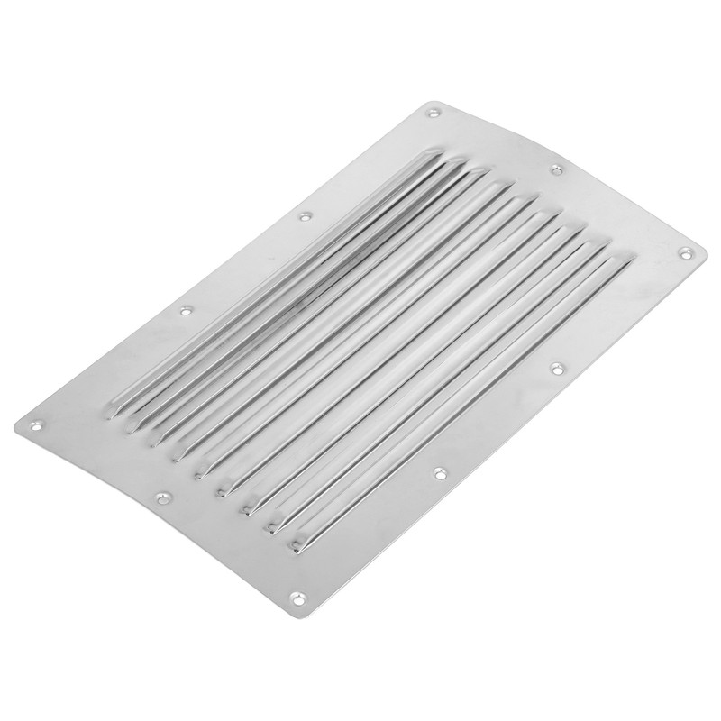 250x150mm Air Vent Louver Grill Cover Stainless Steel Duct Ventilation
