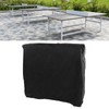 Ping Pong Table Cover Black Zippered 210 Silver Coated Waterproof