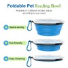 Pawaboo Collapsible Dog Bowls 2 Pack, Silicone Feeding Watering Bowls