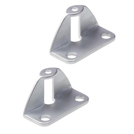 Gedotec Folding Sliding Door Fixing | Pack of 2 - Adapter for Folding Door Handle | Door Thickness 20 mm | Die-Cast Zinc Chrome-Plated Matt | Furniture Handle for Sliding Doors | Handle Adapter for