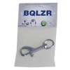 BQLZR 70mm Silver 304 Stainless Steel Swivel-Eye Bolt Snap Hook