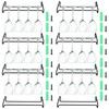 PINGEUI 8 Pack 10 Inch Under Cabinet Wine Glass Rack