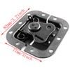 SQXBK Butterfly Turn Catch 2PCS Black Recessed Spring Loaded Butterfly