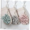 BIUDECO 3pcs Double-sided Brush Exfoliating Bath Gloves Body Scrubber Bubble