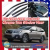Fits Subaru Outback 2015-19 Chrome Trim Tinted Window Visor Rain