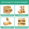 Onion Storage Bins Potato, 3 Tier Bamboo Pantry Storage Bin