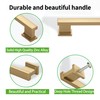 TUNNY 10 Pack Classic Rectangle Solid Cabinet Handles-5"/128mm Screw Spacing