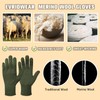 Evridwear Unisex Men Women Merino Wool String Knit Liner Gloves