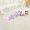 WERNNSAI Mermaid Tail Blanket - Wearable Mermaid Glow in the